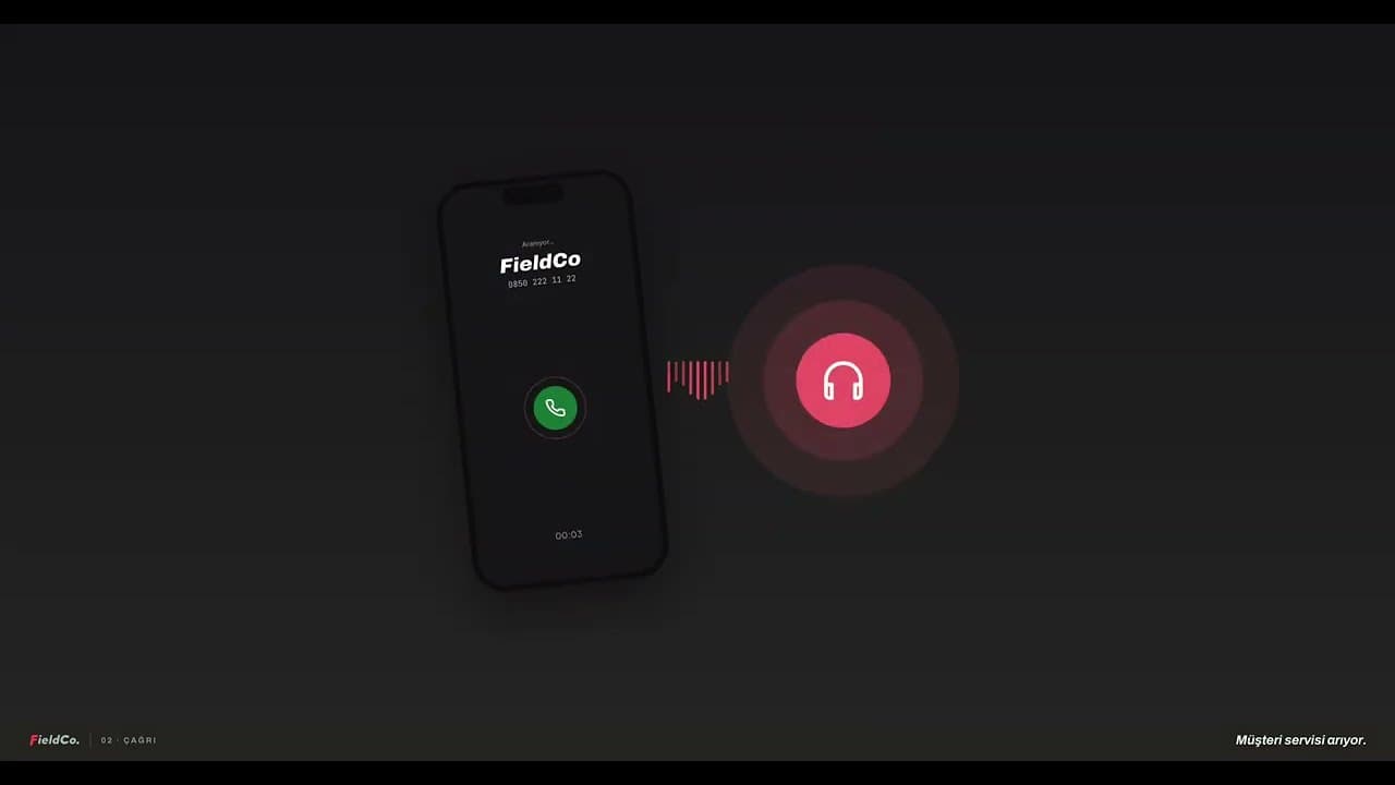 FieldCo teknik servis programı demo videosu